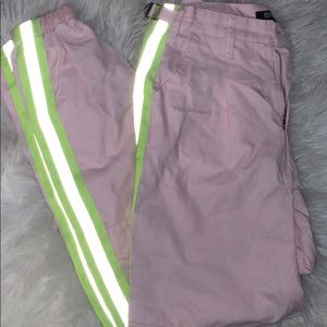 Neon Gran and Pink Reflective Joggers